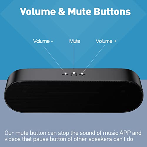 USB-C Computer Speakers with Crystal Clear Sound