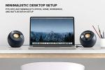 USB-C Desktop Speakers with Adapter and Cable