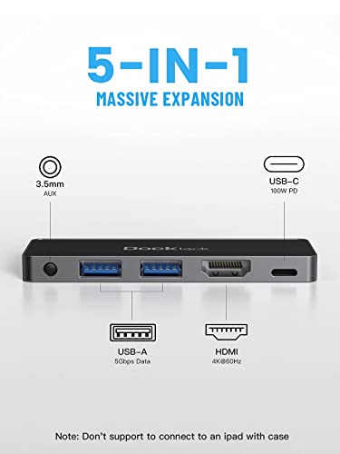 Dockteck 5-in-1 iPad Pro USB-C Hub