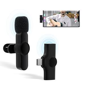 USB-C Wireless Lavalier Mic with Noise Reduction
