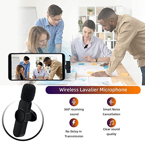 USB-C Wireless Lavalier Mic with Noise Reduction
