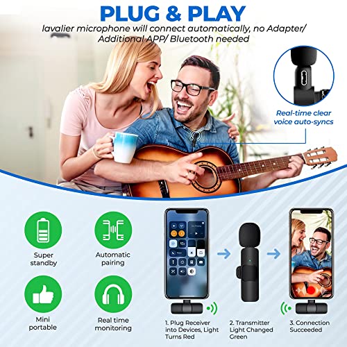 Wireless USB-C Lavalier Mic for Android Devices