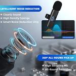 USB-C Wireless Lavalier Microphone with Adapter