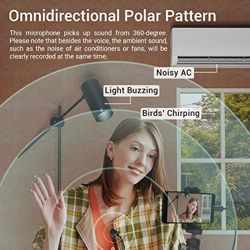 Cubilux USB-C Lapel Clip Mic, 5FT