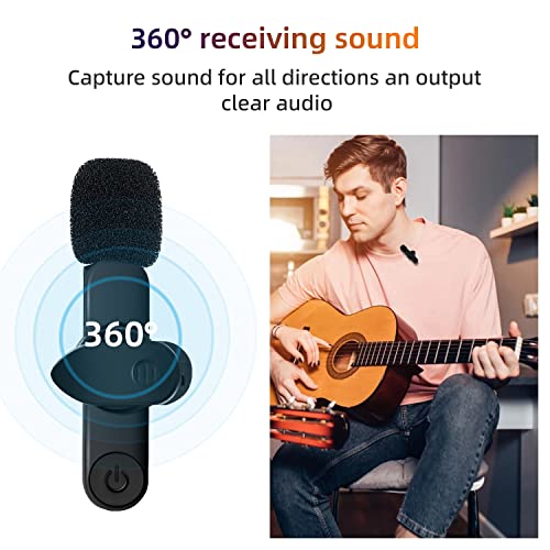 USB-C Wireless Lavalier Mic with Noise Reduction