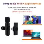 USB-C Wireless Lavalier Mic with Noise Reduction