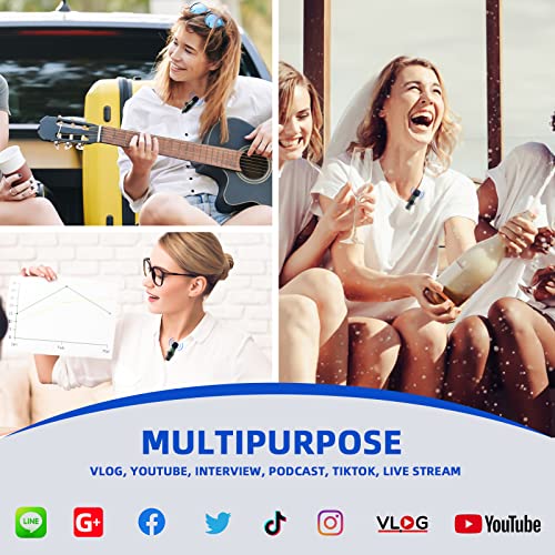 USB-C Wireless Lavalier Microphone with Adapter