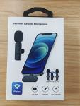 USB-C Wireless Lavalier Microphone with Adapter
