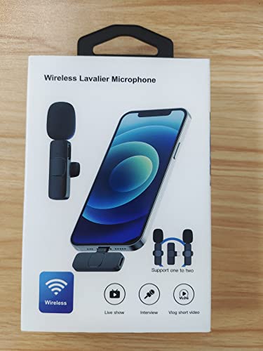 USB-C Wireless Lavalier Microphone with Adapter