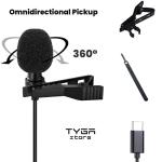 TYGA STORE USB-C Lavalier Microphone with Noise Reduction