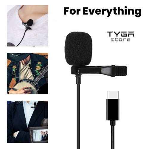 TYGA STORE USB-C Lavalier Microphone with Noise Reduction