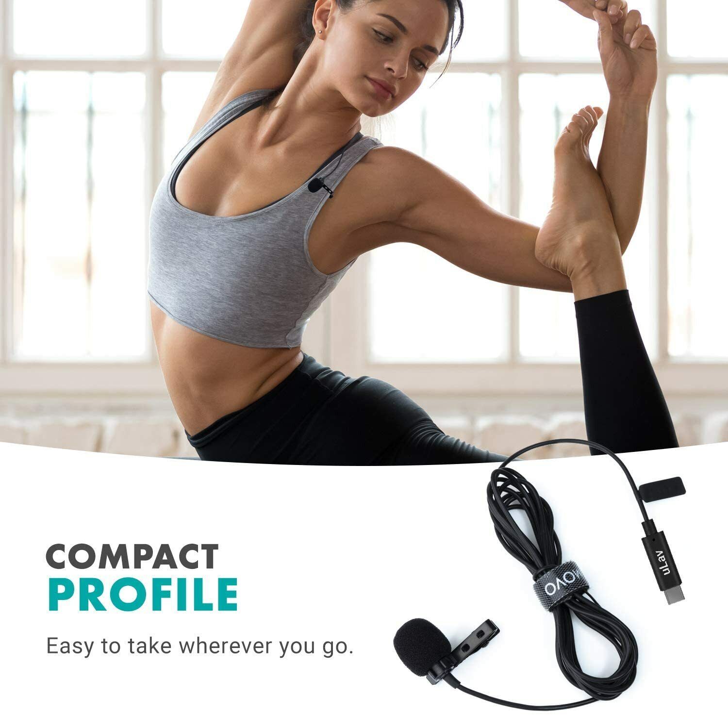 Movo uLav USB-C Lavalier Microphone for Smartphones