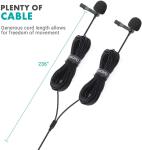 Dual USB-C Lavalier Microphone for Android/iPad Pro