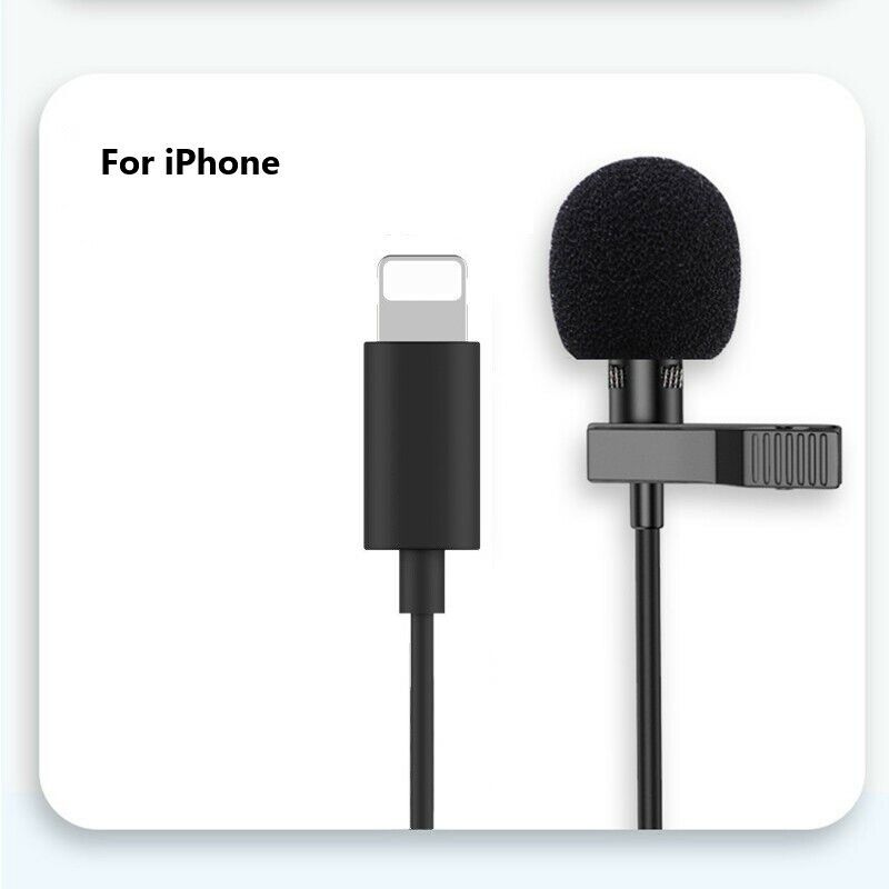 USB-C Lavalier Lapel Mic for iPhone/Samsung