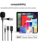 Meifox Professional Omnidirectional Lavalier Mics Recording USB-C