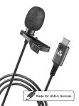 Galvanox USB-C Clip-On Lavalier Microphone