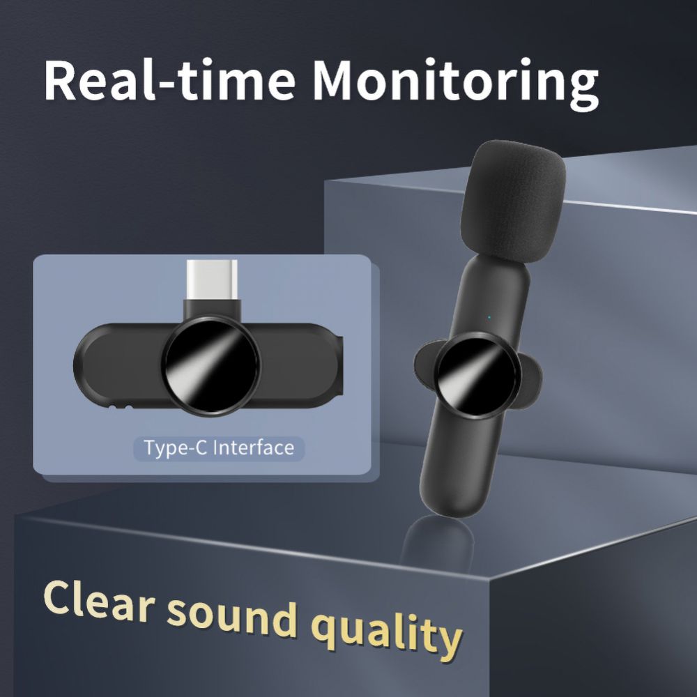 USB-C Wireless Lavalier Microphone for Content Creation