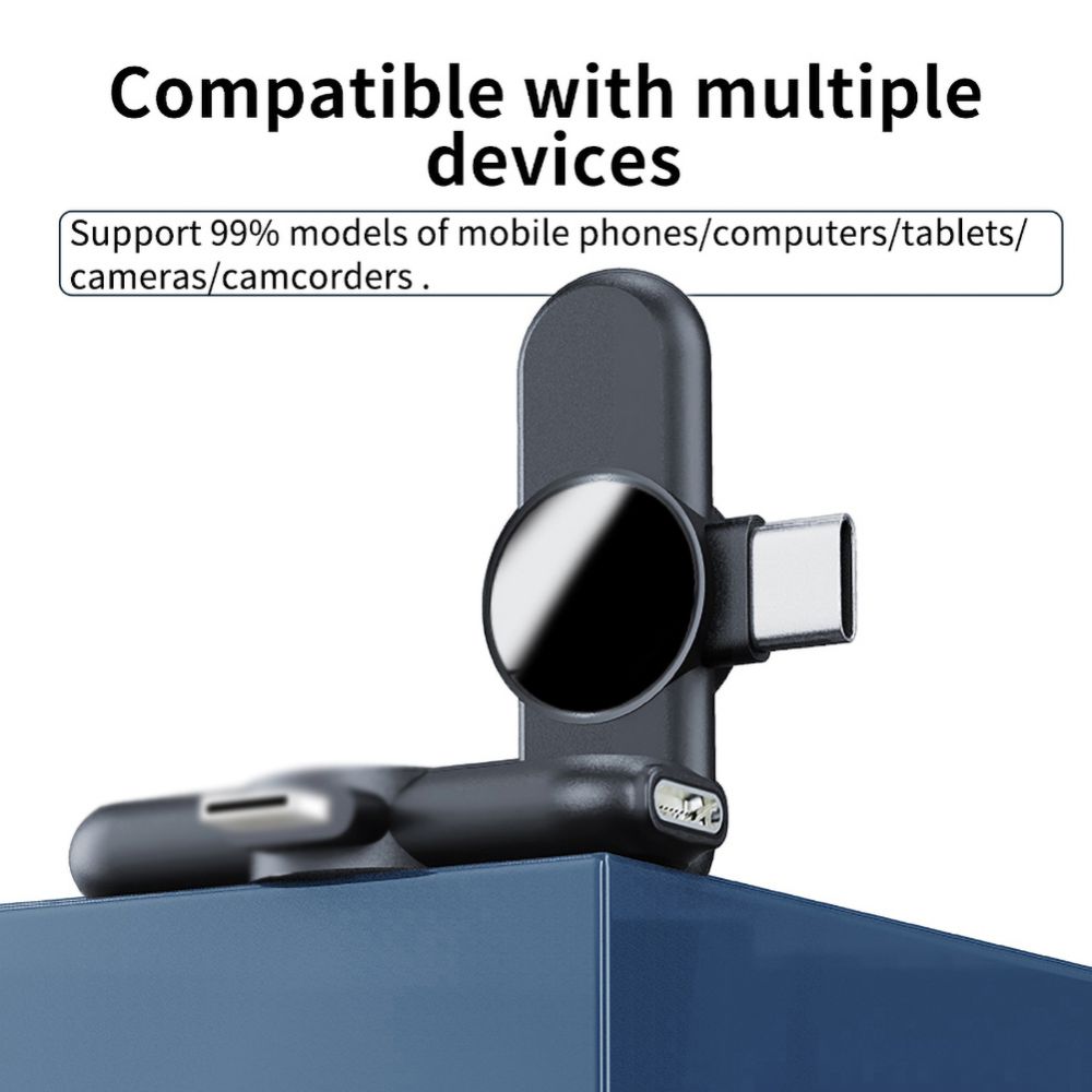 USB-C Wireless Lavalier Microphone for Content Creation