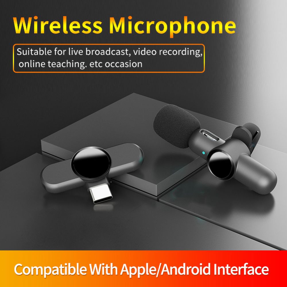 USB-C Wireless Lavalier Microphone for Content Creation