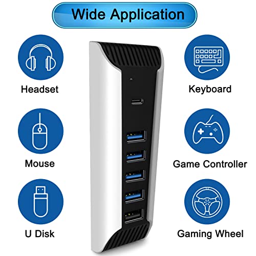 Ankey 5-Port USB Hub for PS5 Console