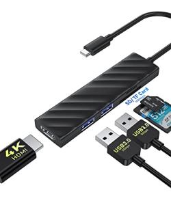 USB C Multiport Hub with HDMI & SD Card Reader