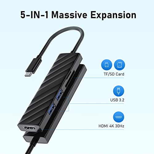 USB C Multiport Hub with HDMI & SD Card Reader