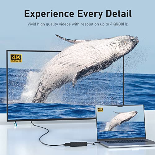 USB C Multiport Hub with HDMI & SD Card Reader