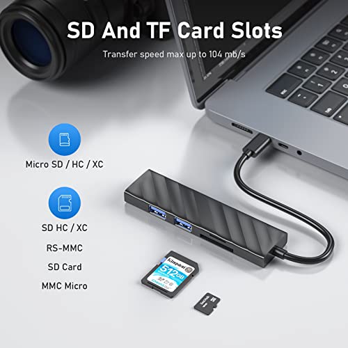 USB C Multiport Hub with HDMI & SD Card Reader