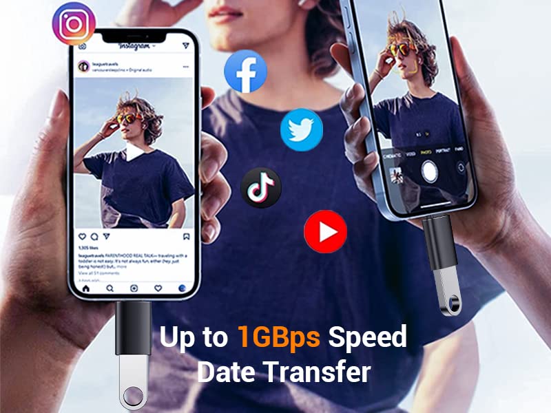 Temdan USB-C to USB Adapter 4 Pack