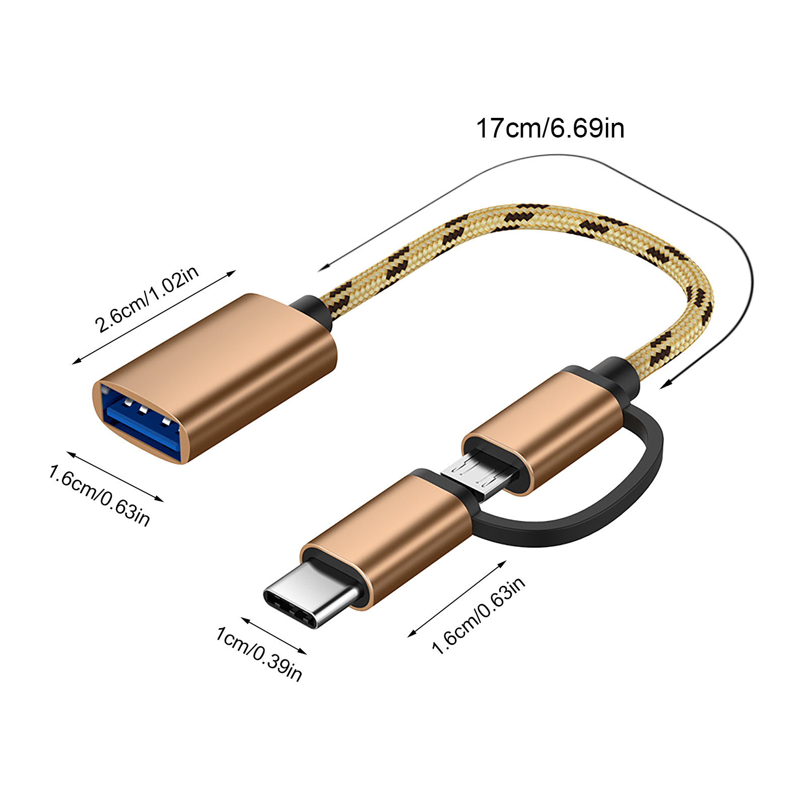 2-in-1 USB-C to USB Adapter