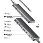 12-in-1 USB-C Hub for MacBook & Windows