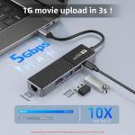 5-in-1 USB-C Hub with Ethernet and HDMI
