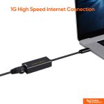 USB-C to Gigabit Ethernet Adapter for MacBook, iPad
