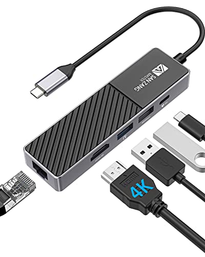 5-in-1 USB-C Hub with Ethernet and HDMI