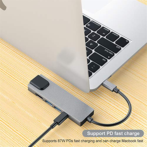 Eono USB-C Hub with Ethernet and HDMI (5-in-1)
