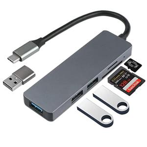 5-in-1 USB-C Aluminum Hub with Card Reader