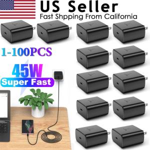 Fast 45W USB-C Wall Charger for Galaxy