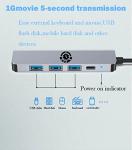 5-in-1 USB C Hub with HDMI, USB & iPhone Ports