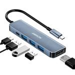 5-in-1 USB-C Hub with 100W PD & 4K HDMI