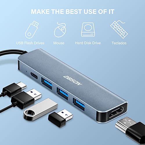 5-in-1 USB-C Hub with 100W PD & 4K HDMI