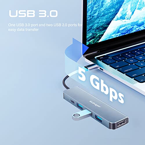 5-in-1 USB-C Hub with 100W PD & 4K HDMI