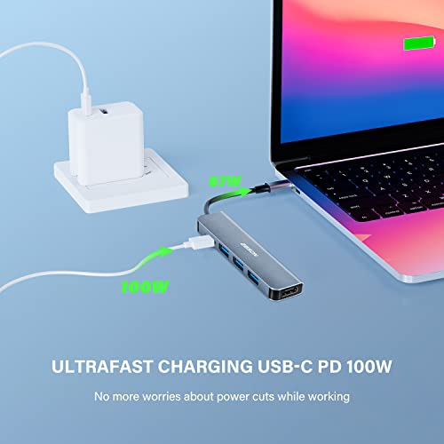 5-in-1 USB-C Hub with 100W PD & 4K HDMI