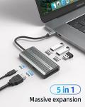 5-in-1 USB C Hub with 4K HDMI Output