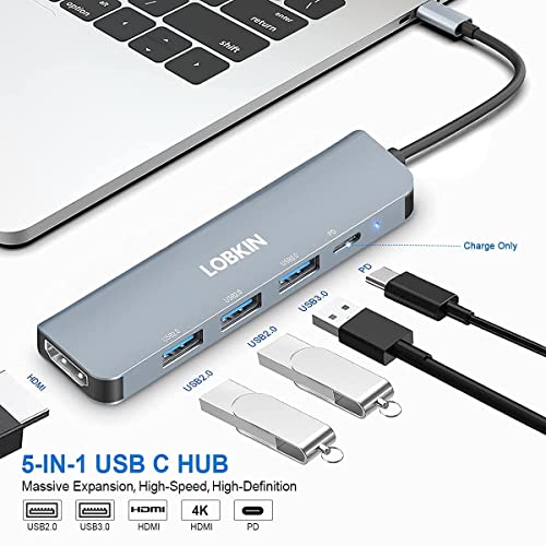 5-in-1 USB-C Hub with HDMI and PD