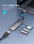 TechRise 5-in-1 USB-C Hub with HDMI & Card Reader