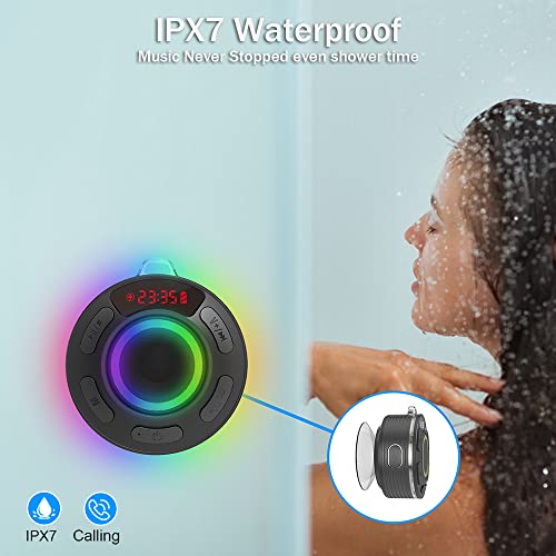 Waterproof Bluetooth Shower Speaker with HD 360° Sound