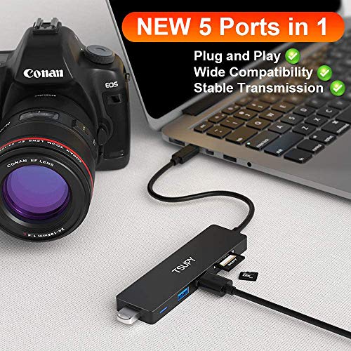 5-in-1 USB C Hub with Card Reader