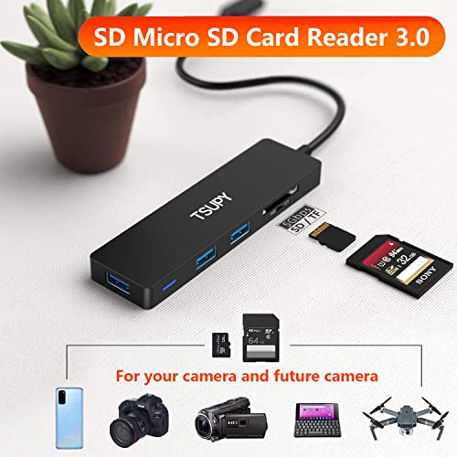 5-in-1 USB C Hub with Card Reader