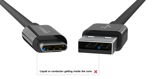 5-Pack Black 6ft USB-C Charging Cables