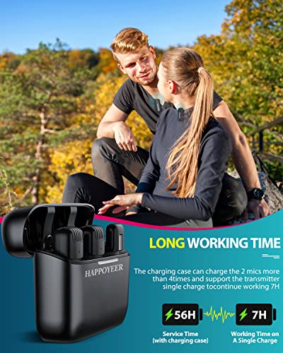 Android USB-C Dual Wireless Lavalier Microphone Kit